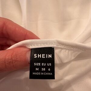 White, Medium, Cami Crop Top